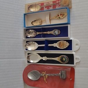U07: 6 Pieces Collector Souvenir Spoons